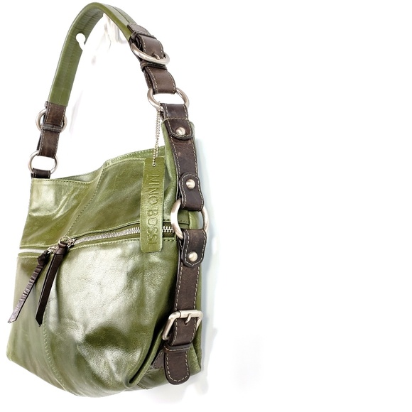 Noni Bossi Augergine Italian Leather Hobo - Picture 4 of 6